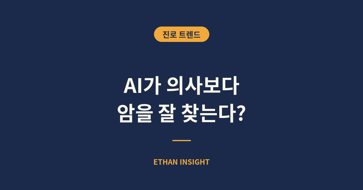 AI가 의료 영상을 판독하는 모습